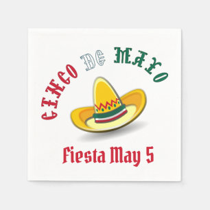Customisable Cinco de Mayo May 5 Fiesta Napkin