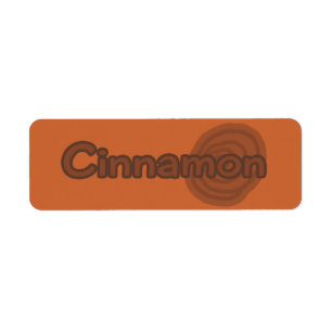 Customisable Cinnamon Bakery Labels