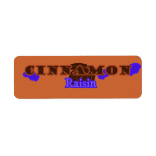 Customisable Cinnamon Raisin Bakery Labels