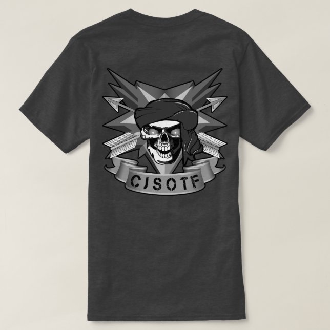 Customisable CJSTOF Monochrome T-Shirt (Design Back)