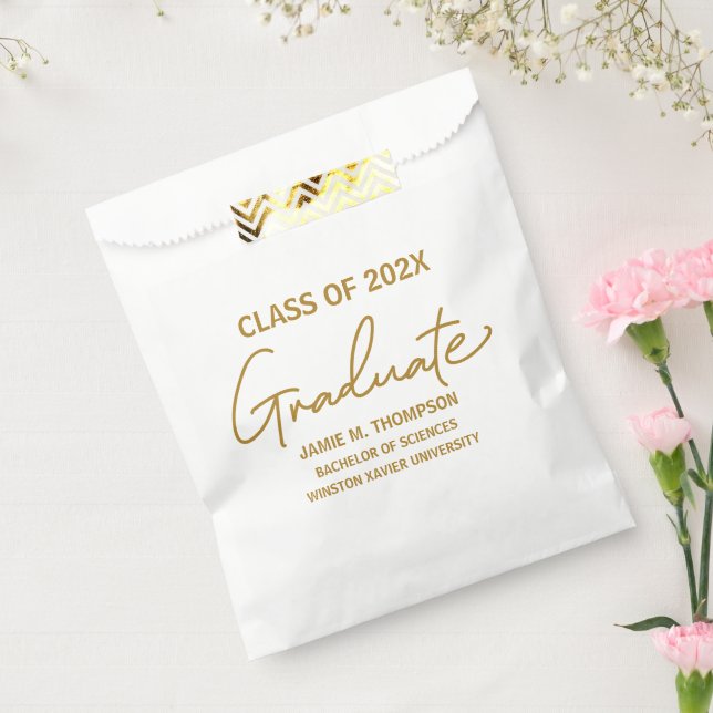Customisable Class of 2024 University graduate  Favour Bag (Sealed)