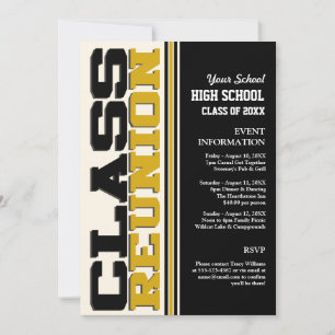 Customisable Class Reunion Invitation