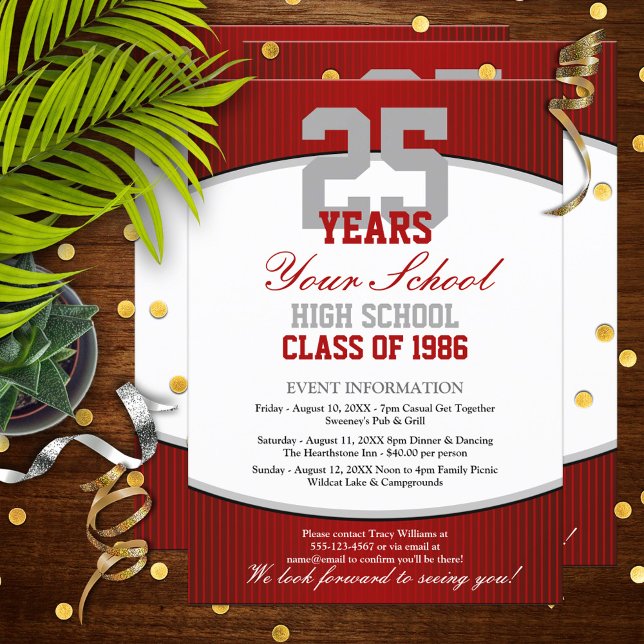 Customisable Class Reunion Invitation (Creator Uploaded)