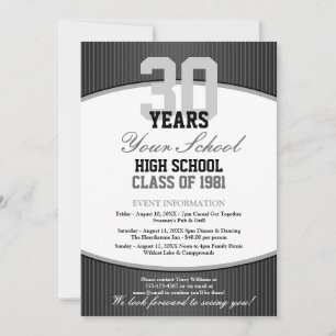 Customisable Class Reunion Invitation
