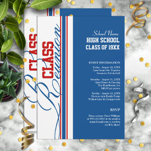 Customisable Class Reunion Invitations