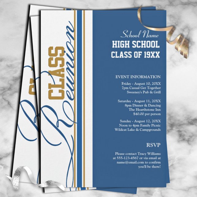 Customisable Class Reunion Invitations (Creator Uploaded)