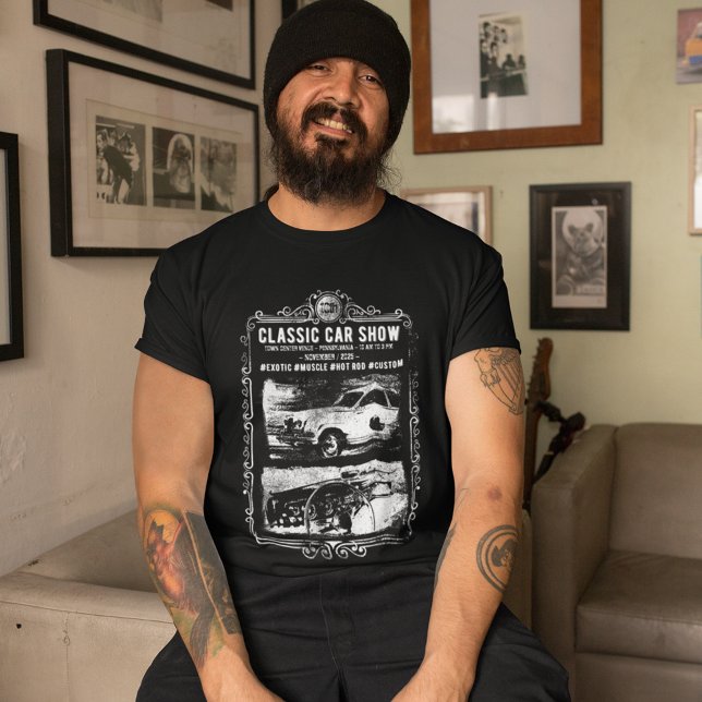 Customisable Classic Car Show T-Shirt (Creator Uploaded)