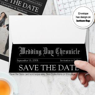 Customisable Classic Elegant Wedding Unique Script Envelope