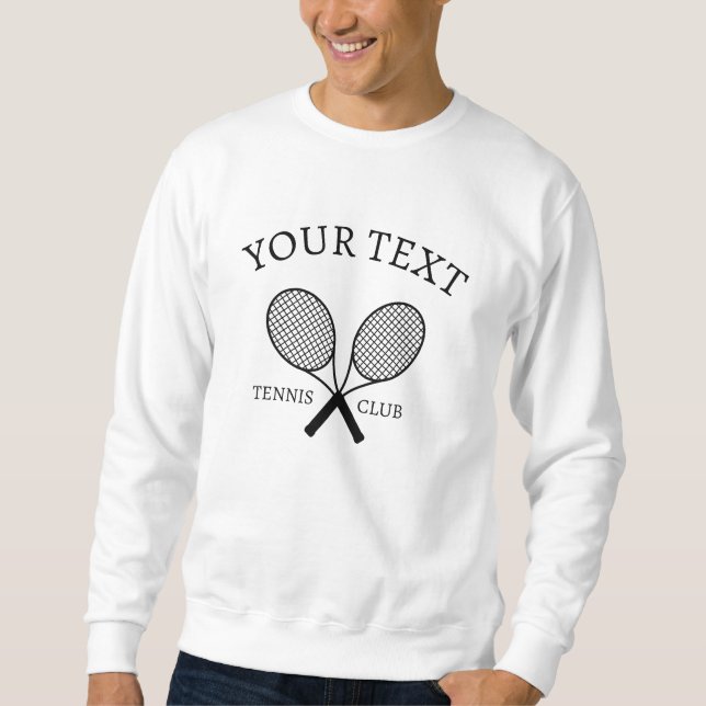 Customisable Classic Tennis Crewneck Sweatshirt (Front)
