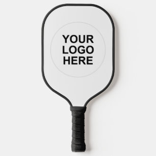 Customisable Classic White Business Logo Pickleball Paddle