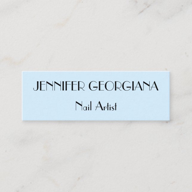 Customisable & Classy Nail Artist Business Card (Front)