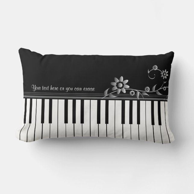 Customisable Classy Piano Pillow (Front)