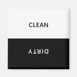 Customisable Clean Dirty Dishwasher Sign Magnet