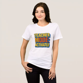 Customisable Clothing | TEACHER MODE: ACTIVATED Tri-Blend Shirt