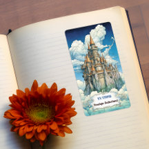 Customisable Cloud Castle Bookplate