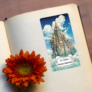 Customisable Cloud Castle Bookplate