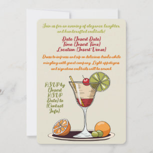 Customisable Cocktail Party Invitation