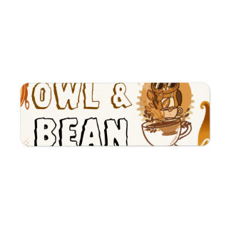 Customisable Coffee Business Branding Return Address Label