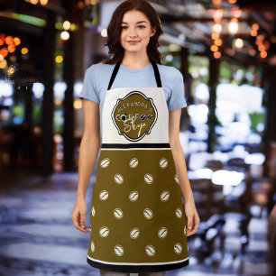 Customisable coffee shop home/business logo apron