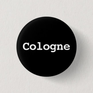 Customisable Cologne Typography 3 Cm Round Badge