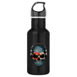 Customisable Colorado Dj Skull with Headphones 532 Ml Water Bottle