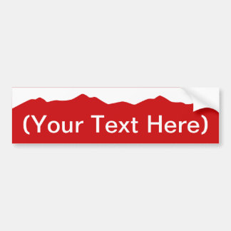 Customisable Colorado Mountains Bumper Sticker