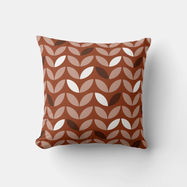 Customisable Colour Abstract Decorative Pattern Cushion (Front)
