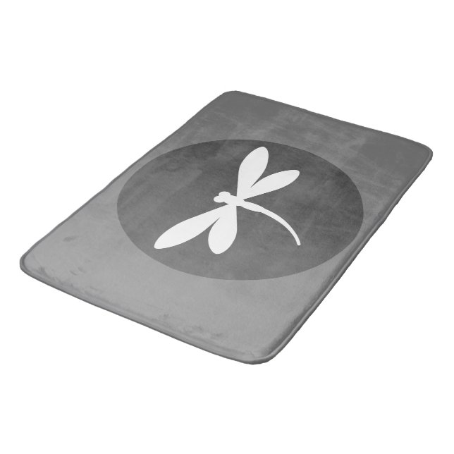 Customisable Colour Dragonfly Bath Mat (Angled)