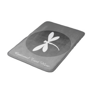 Customisable Colour Dragonfly Bath Mat