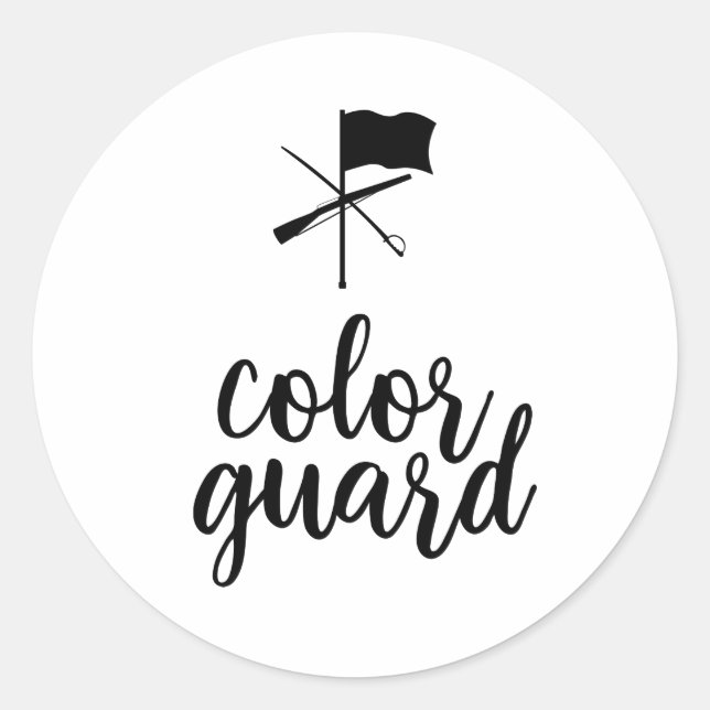 Customisable Colour Guard Sticker (Front)