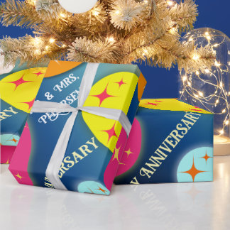 Customisable Colourful Abstract Wrapping Paper