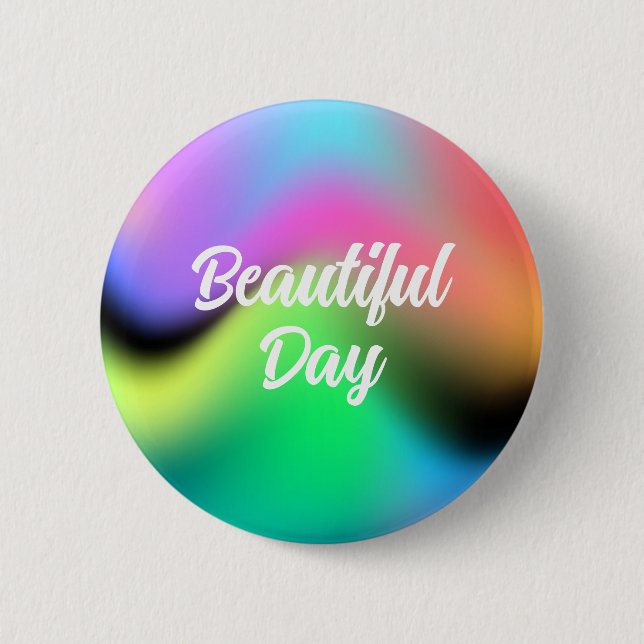 Customisable Colourful Fluid Gradient Round Button (Front)