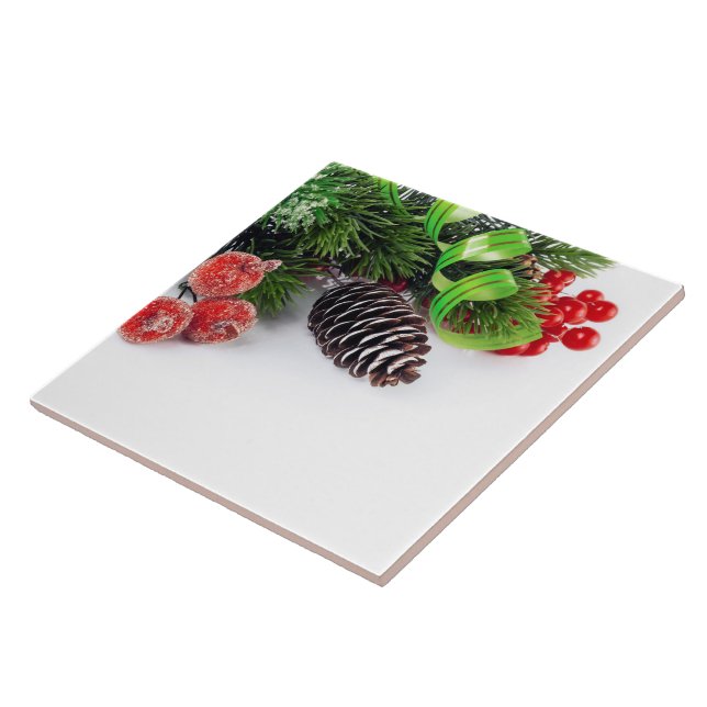 Customisable Colourful Fruits Modern Classy Pictur Ceramic Tile (Side)