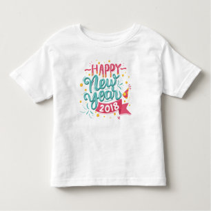 Customisable Colourful Happy New Year Shirt