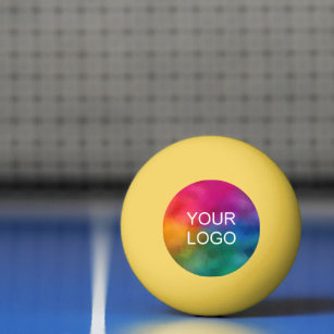 Customisable Company Logo Emblem Template Yellow Ping Pong Ball