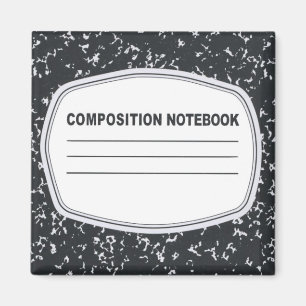 Customisable Composition Notebook Magnet