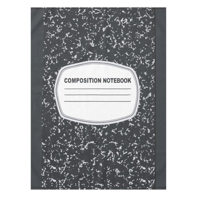 Customisable Composition Notebook Tablecloth (Front)