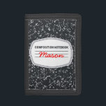 Customisable Composition Notebook Wallet<br><div class="desc">It's time to go old school with this Customisable Composition Notebook Wallet! The design features a classic black and white cover of the composition book from everyone's childhood. You can customise the design by clicking the "customise it" icon and simply changing the text. It's easy peasy for an honour student...</div>