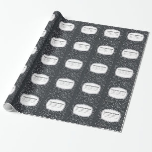 Customisable Composition Notebook Wrapping Paper