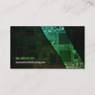 Customisable Computer Chip Business Cards