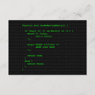 Customisable Computer Program Party Invitation