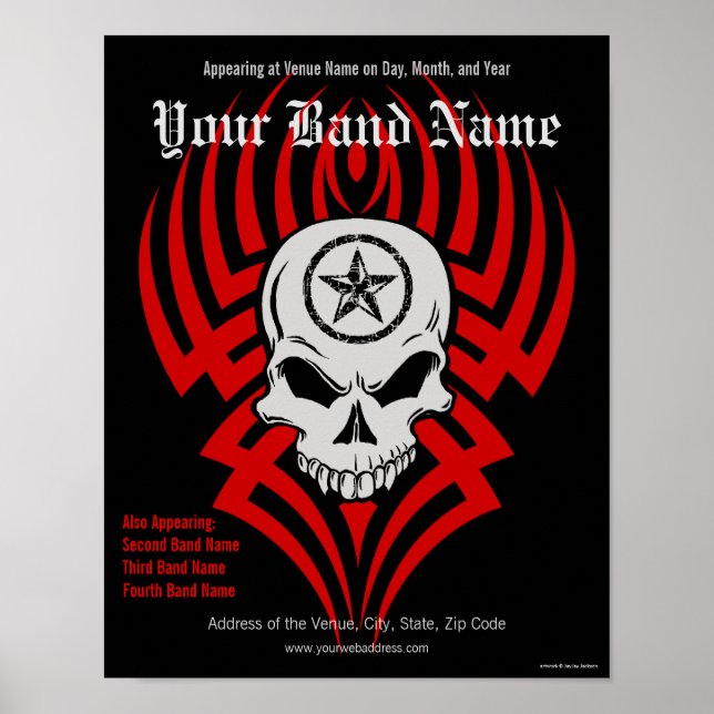 Customisable Concert Poster (Front)
