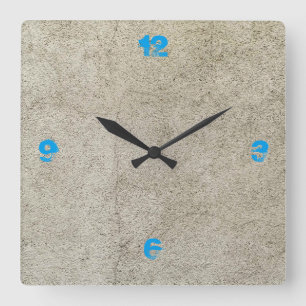 Customisable Concrete Square Wall Clock