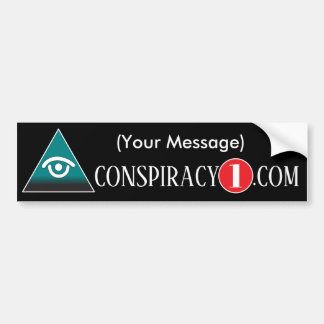 Customisable Conspiracy Bumper Sticker