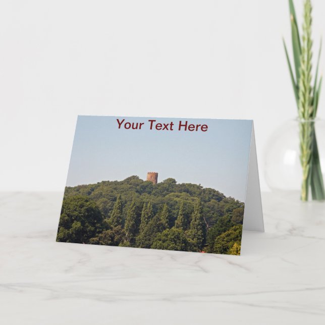 Customisable Conygar Tower, Somerset Card (Front)