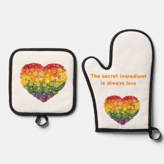 Customisable Cooking Gloves – Heat-Resistant Oven Mitt & Pot Holder Set