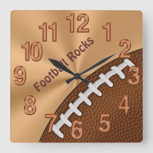 Customisable Cool Football Clocks for Guys