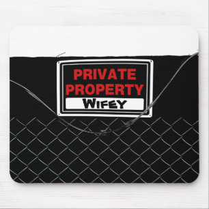 Customisable Cool Fun Unique Wifey Mouse Pad