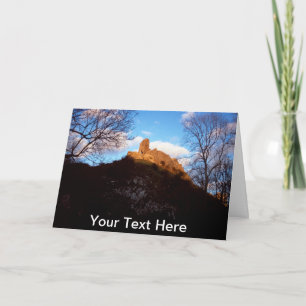 Customisable Corfe Castle Card