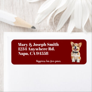 Customisable Corgi Address Labels